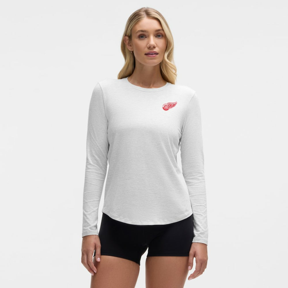 Detroit Red Wings lululemon Women's Love Long Sleeve T-Shirt - Heathered Core Ultra Light Grey - NHL