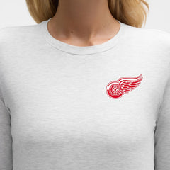 Detroit Red Wings lululemon Women's Love Long Sleeve T-Shirt - Heathered Core Ultra Light Grey - NHL