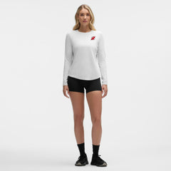 New Jersey Devils lululemon Women's Love Long Sleeve T-Shirt - Heathered Core Ultra Light Grey - NHL