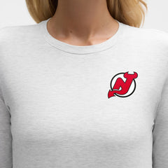 New Jersey Devils lululemon Women's Love Long Sleeve T-Shirt - Heathered Core Ultra Light Grey - NHL