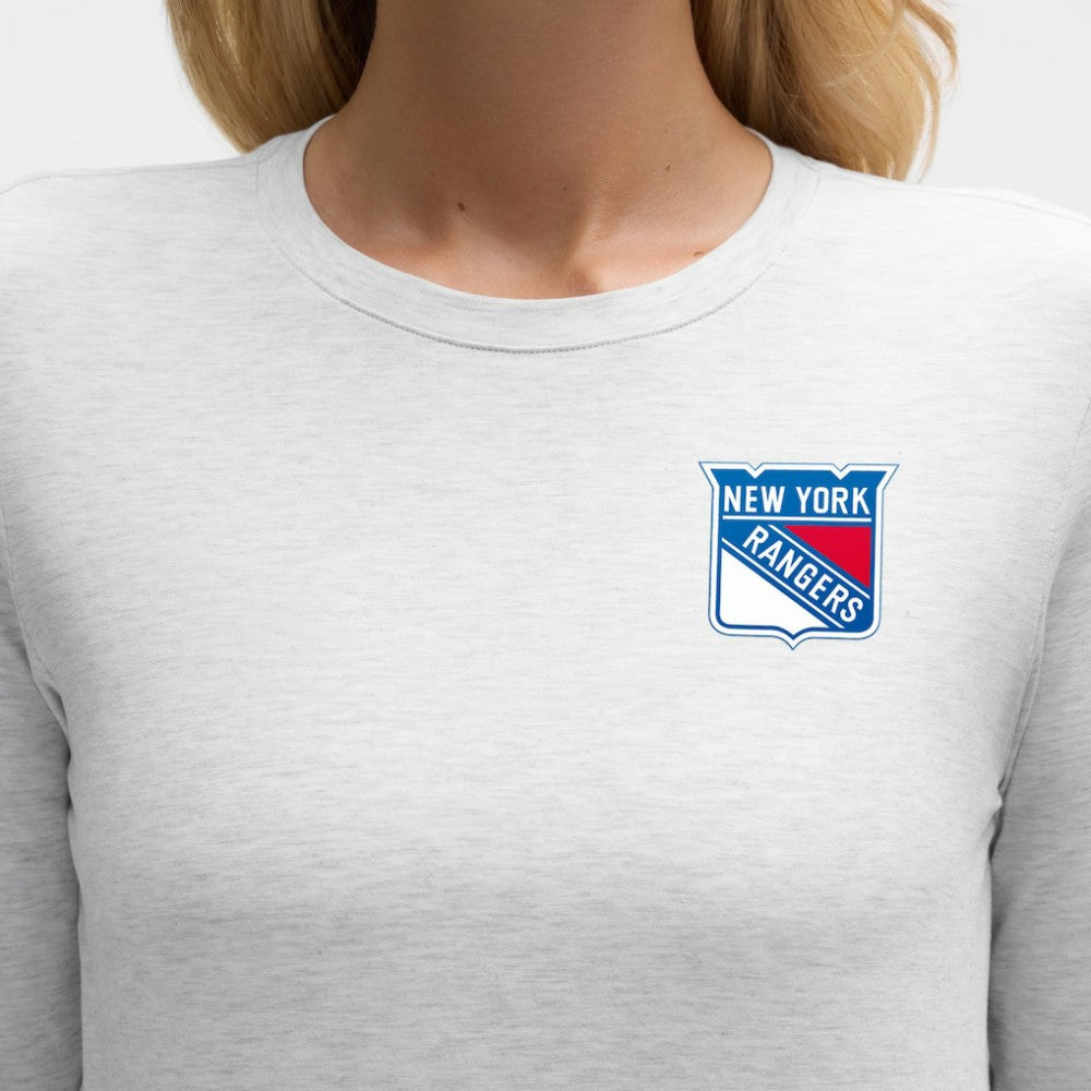 New York Rangers lululemon Women's Love Long Sleeve T-Shirt - Heathered Core Ultra Light Grey - NHL
