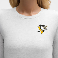 Pittsburgh Penguins lululemon Women's Love Long Sleeve T-Shirt - Heathered Core Ultra Light Grey - NHL
