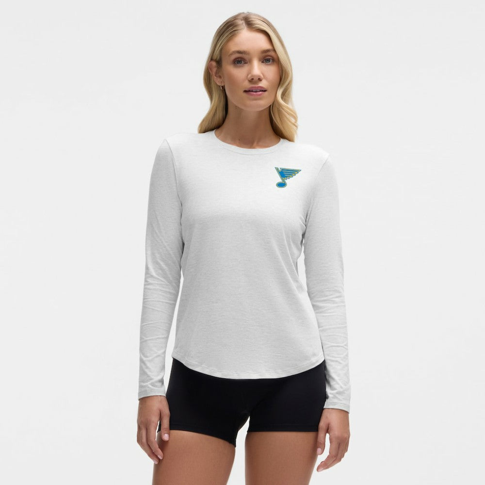 St. Louis Blues lululemon Women's Love Long Sleeve T-Shirt - Heathered Core Ultra Light Grey - NHL