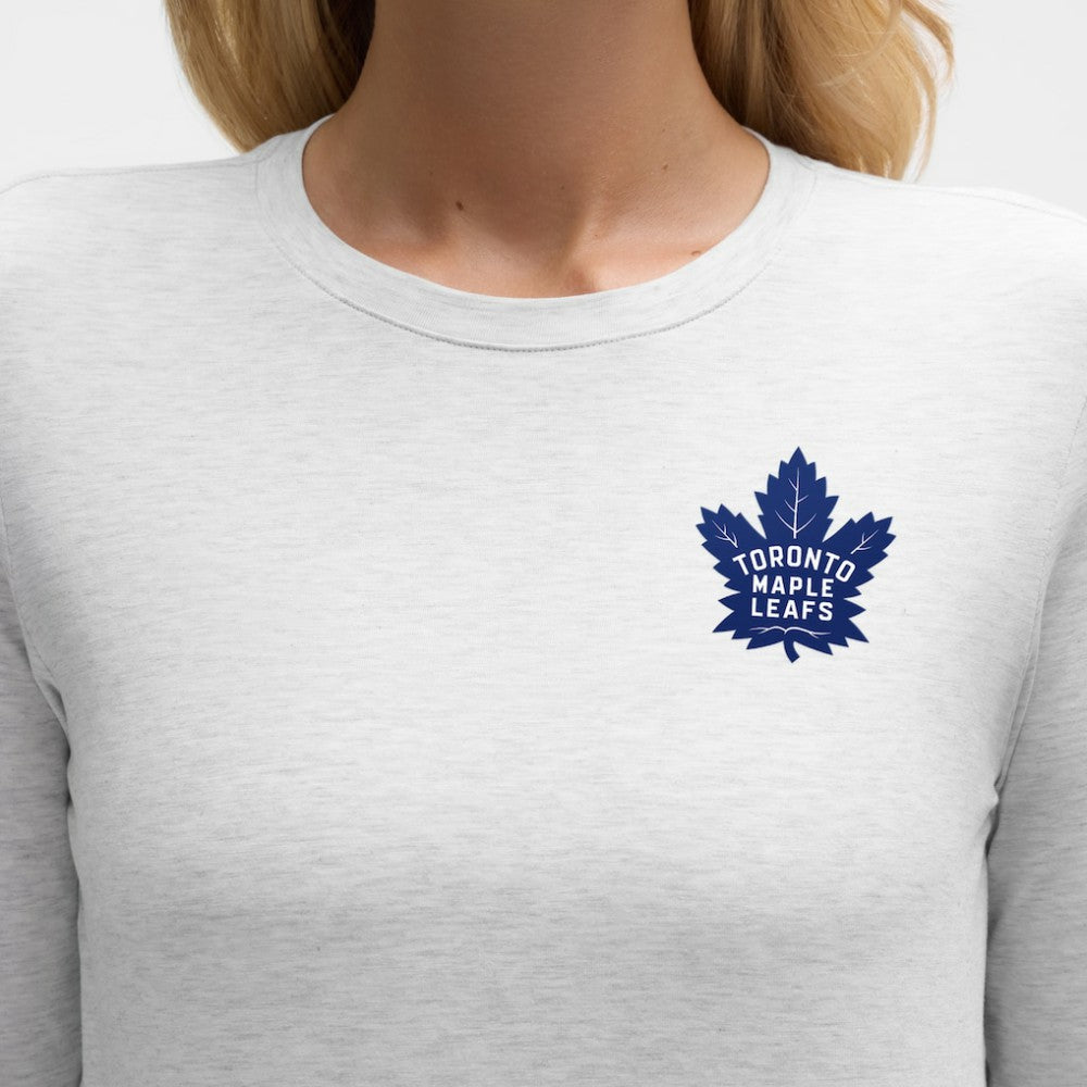 Toronto Maple Leafs lululemon Women's Love Long Sleeve T-Shirt - Heathered Core Ultra Light Grey - NHL