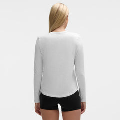 Vancouver Canucks lululemon Women's Love Long Sleeve T-Shirt - Heathered Core Ultra Light Grey - NHL
