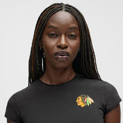 Chicago Blackhawks lululemon Women's Baby T-Shirt - Black - NHL