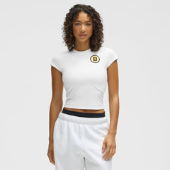 Boston Bruins lululemon Women's Baby T-Shirt - White - NHL