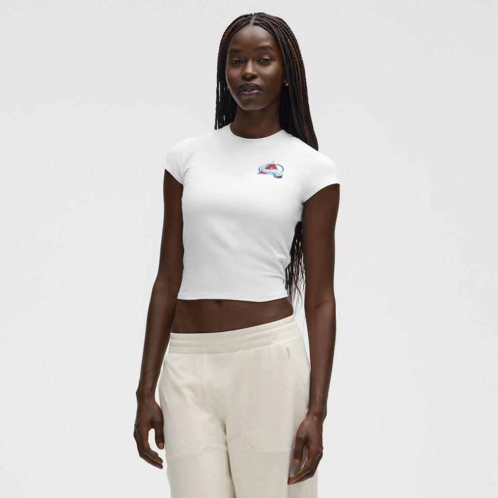 Colorado Avalanche lululemon Women's Baby T-Shirt - White - NHL