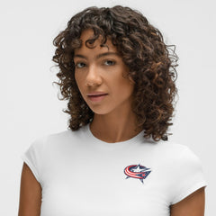 Columbus Blue Jackets lululemon Women's Baby T-Shirt - White - NHL