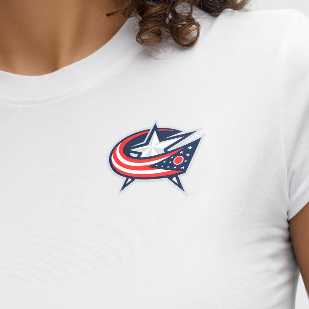 Columbus Blue Jackets lululemon Women's Baby T-Shirt - White - NHL