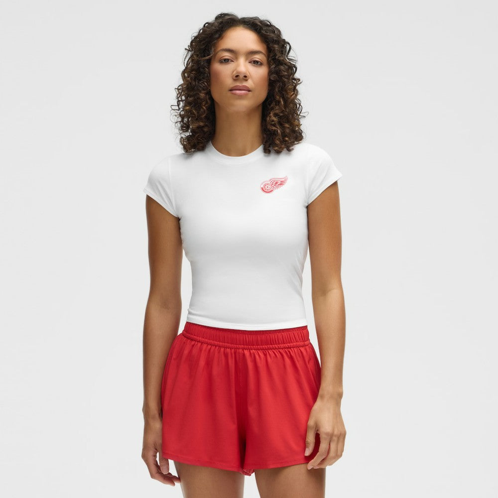 Detroit Red Wings lululemon Women's Baby T-Shirt - White - NHL