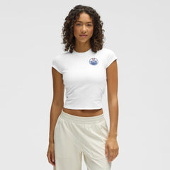 Edmonton Oilers lululemon Women's Baby T-Shirt - White - NHL