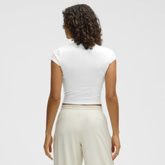 Edmonton Oilers lululemon Women's Baby T-Shirt - White - NHL