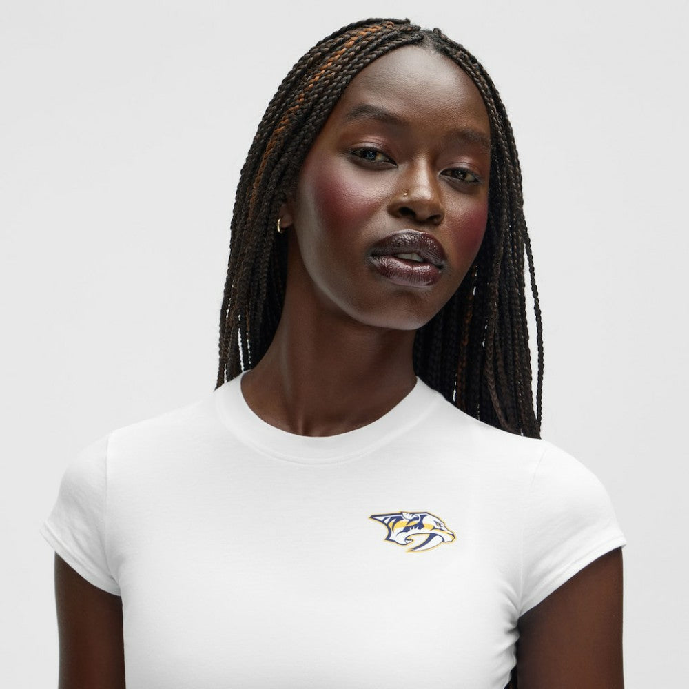 Nashville Predators lululemon Women's Baby T-Shirt - White - NHL