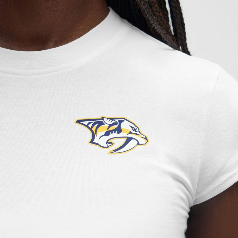 Nashville Predators lululemon Women's Baby T-Shirt - White - NHL