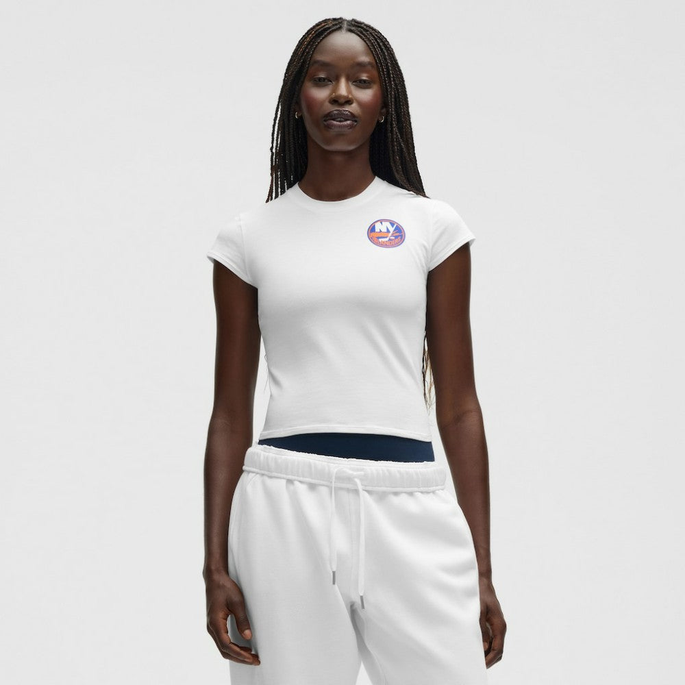 New York Islanders lululemon Women's Baby T-Shirt - White - NHL