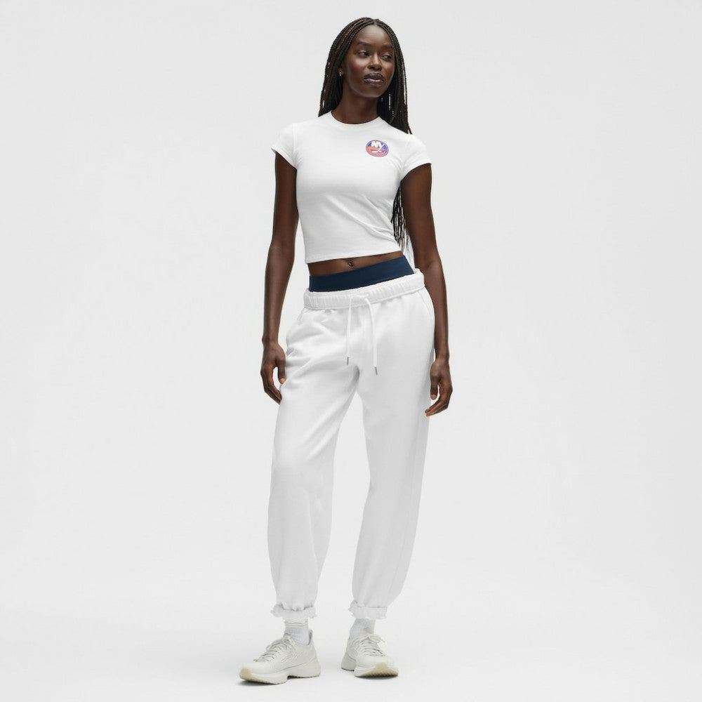 New York Islanders lululemon Women's Baby T-Shirt - White - NHL