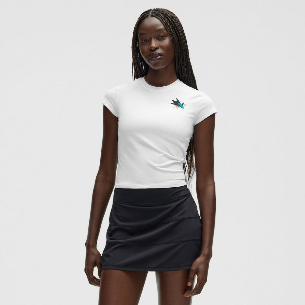 San Jose Sharks lululemon Women's Baby T-Shirt - White - NHL
