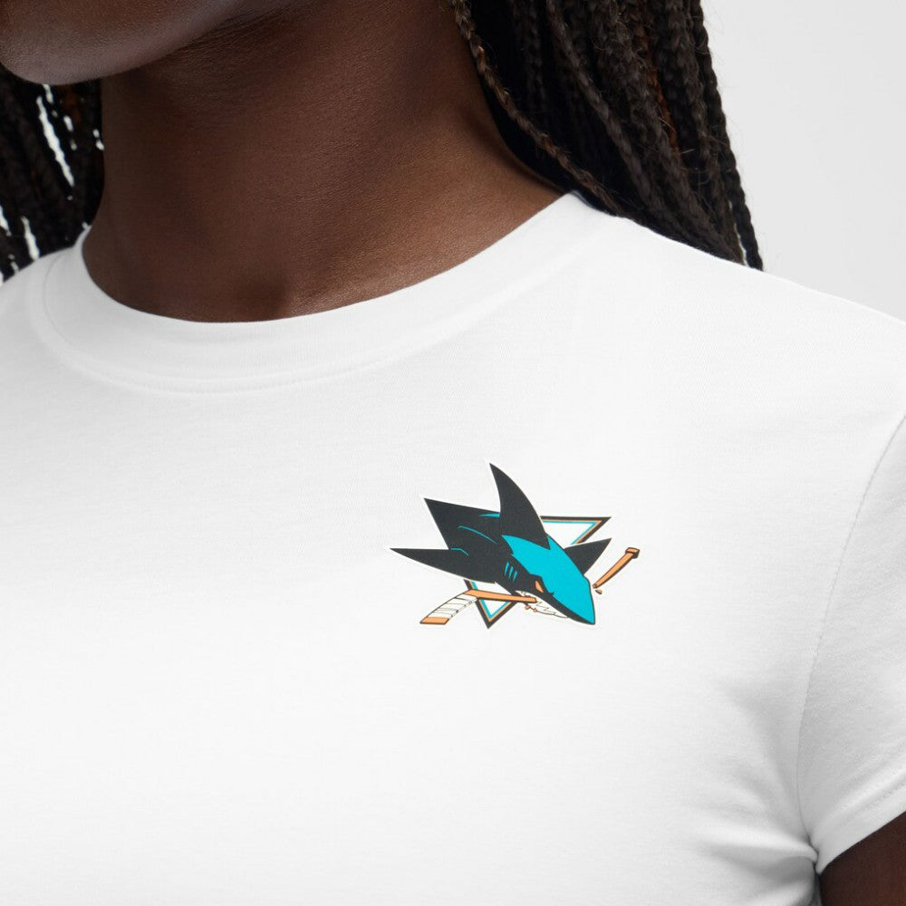 San Jose Sharks lululemon Women's Baby T-Shirt - White - NHL