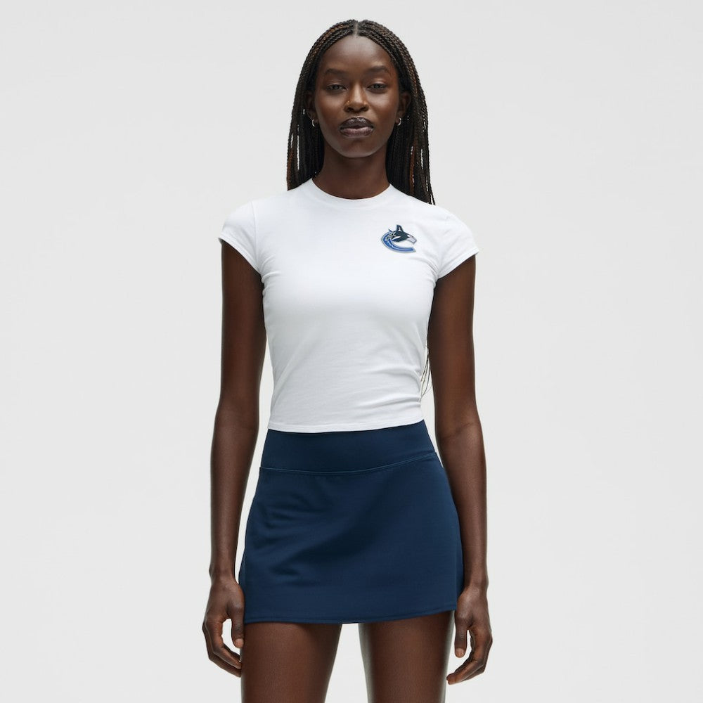 Vancouver Canucks lululemon Women's Baby T-Shirt - White - NHL