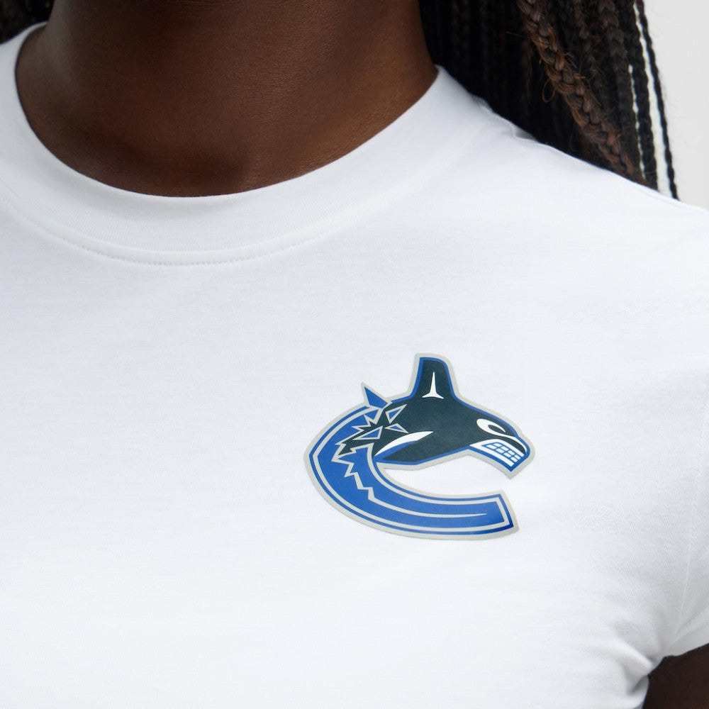 Vancouver Canucks lululemon Women's Baby T-Shirt - White - NHL