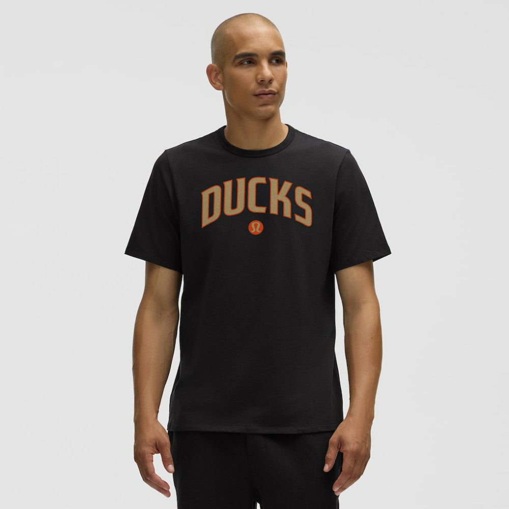 Anaheim Ducks lululemon Organic Cotton Classic-Fit T-Shirt - Black - NHL