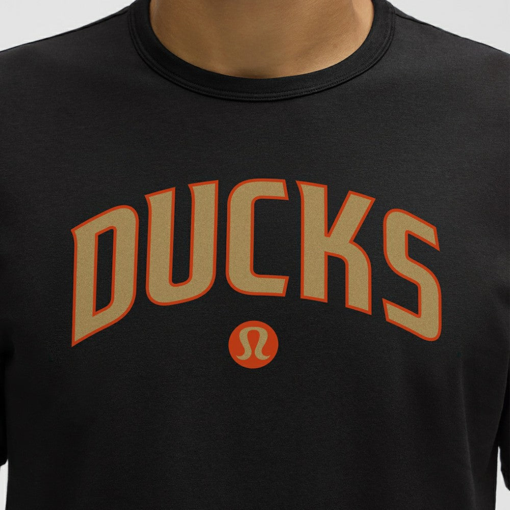 Anaheim Ducks lululemon Organic Cotton Classic-Fit T-Shirt - Black - NHL