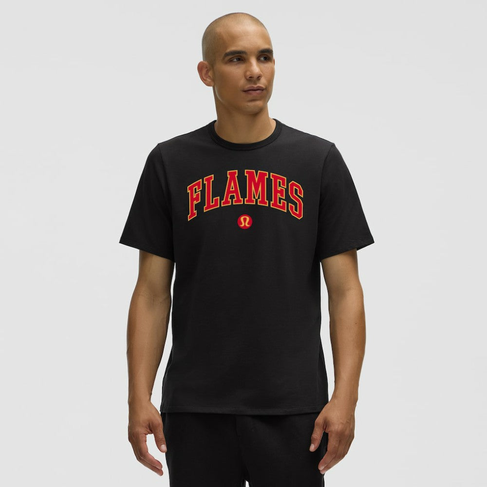 Calgary Flames lululemon Organic Cotton Classic-Fit T-Shirt - Black - NHL