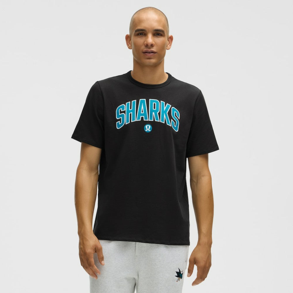 San Jose Sharks lululemon Organic Cotton Classic-Fit T-Shirt - Black - NHL