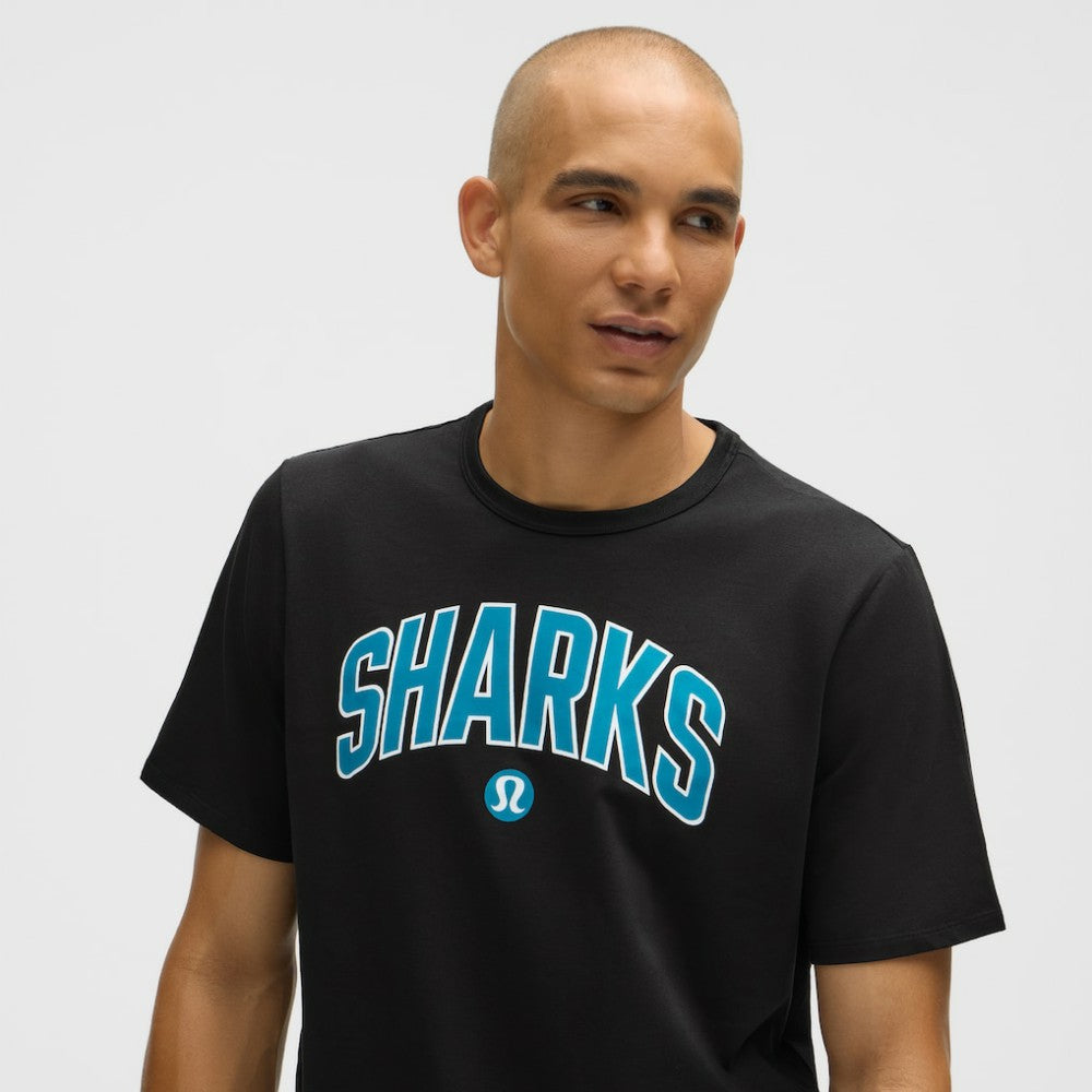San Jose Sharks lululemon Organic Cotton Classic-Fit T-Shirt - Black - NHL