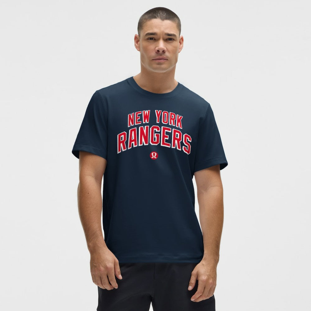 New York Rangers lululemon Organic Cotton Classic-Fit T-Shirt - Blue - NHL