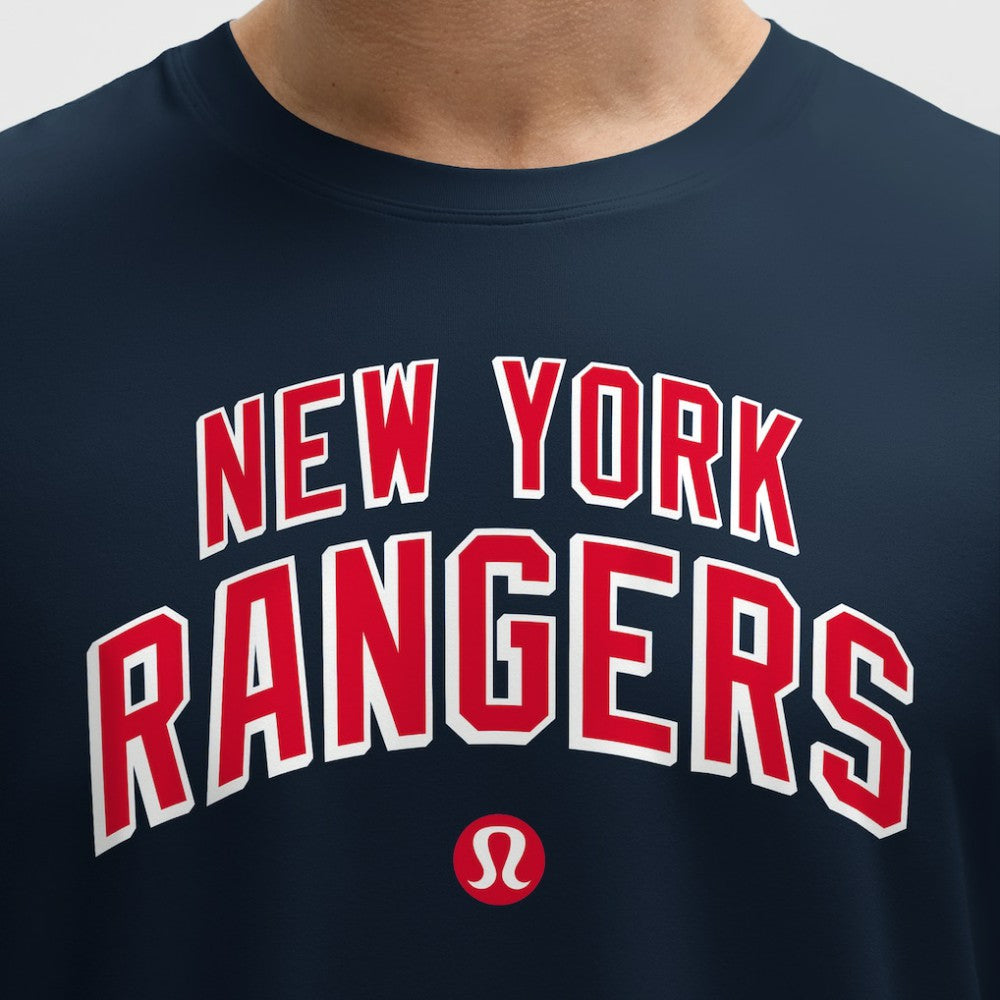 New York Rangers lululemon Organic Cotton Classic-Fit T-Shirt - Blue - NHL