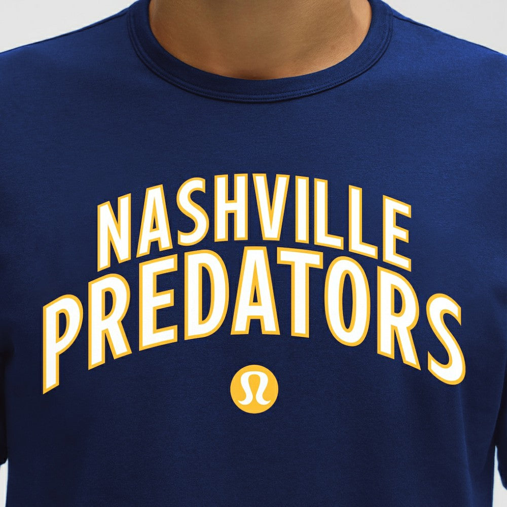 Nashville Predators lululemon Organic Cotton Classic-Fit T-Shirt - Blue - NHL