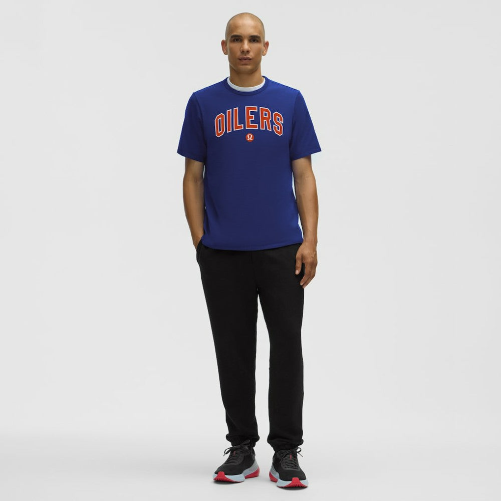 Edmonton Oilers lululemon Organic Cotton Classic-Fit T-Shirt - Larkspur - NHL