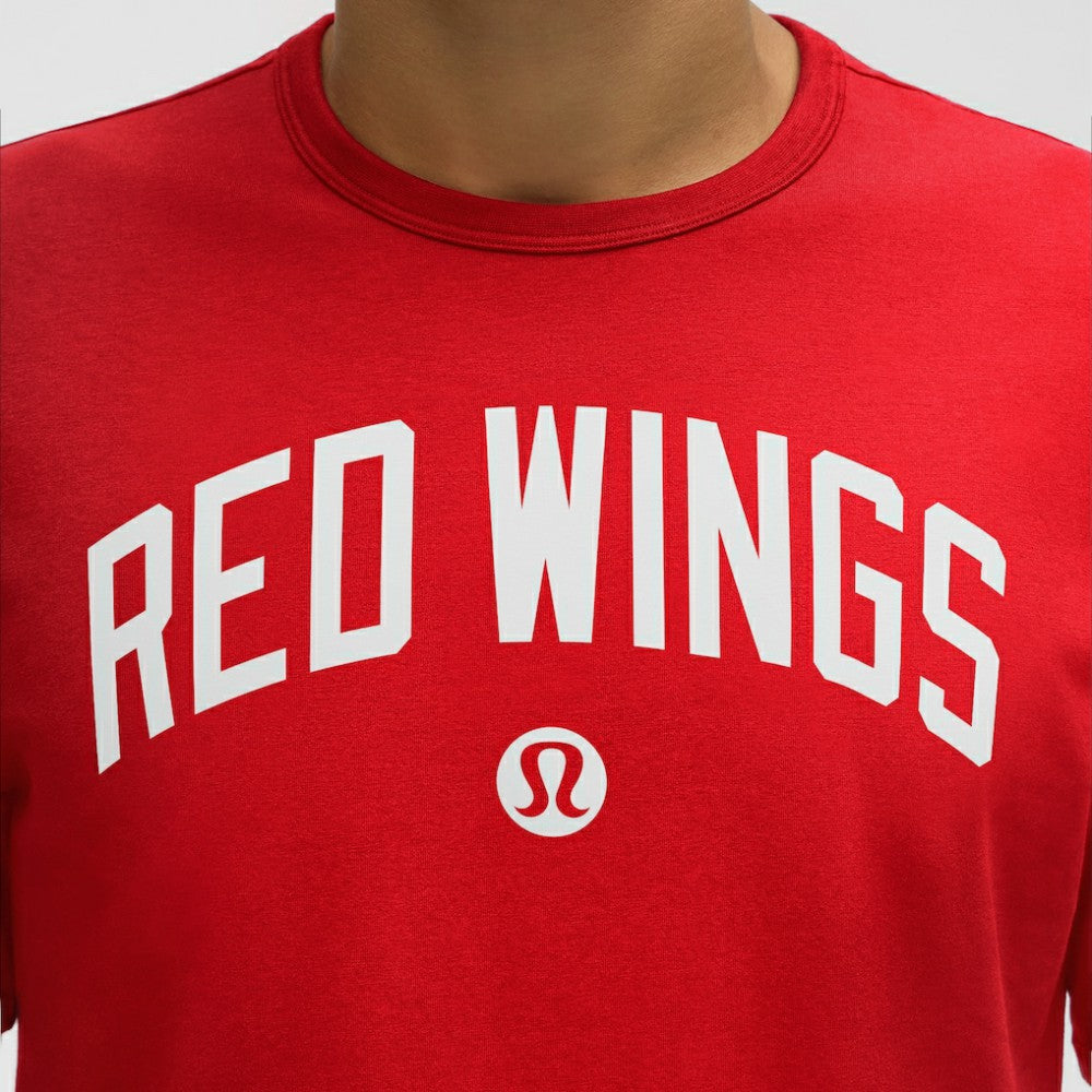 Detroit Red Wings lululemon Organic Cotton Classic-Fit T-Shirt - True Red - NHL