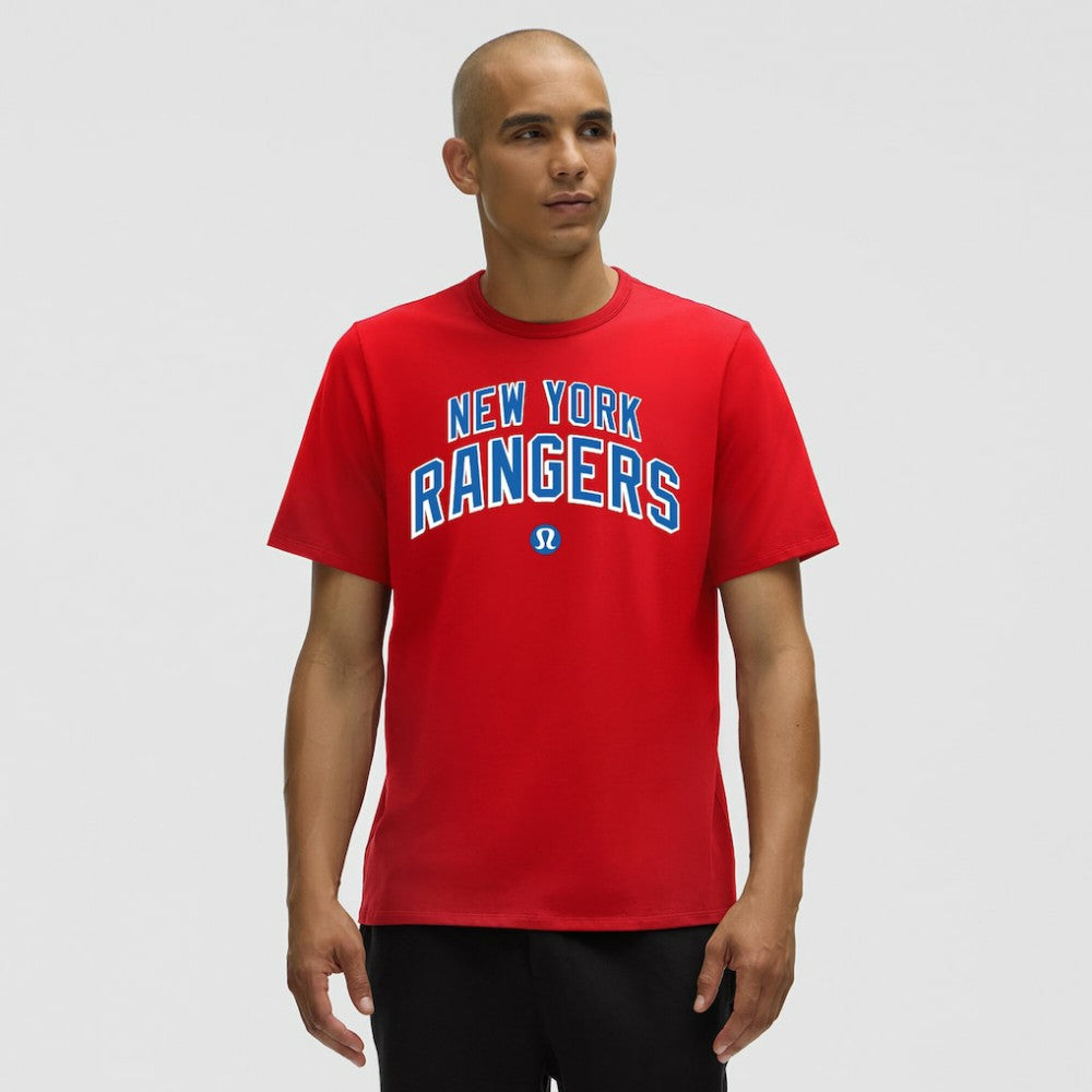 New York Rangers lululemon Organic Cotton Classic-Fit T-Shirt - True Red - NHL