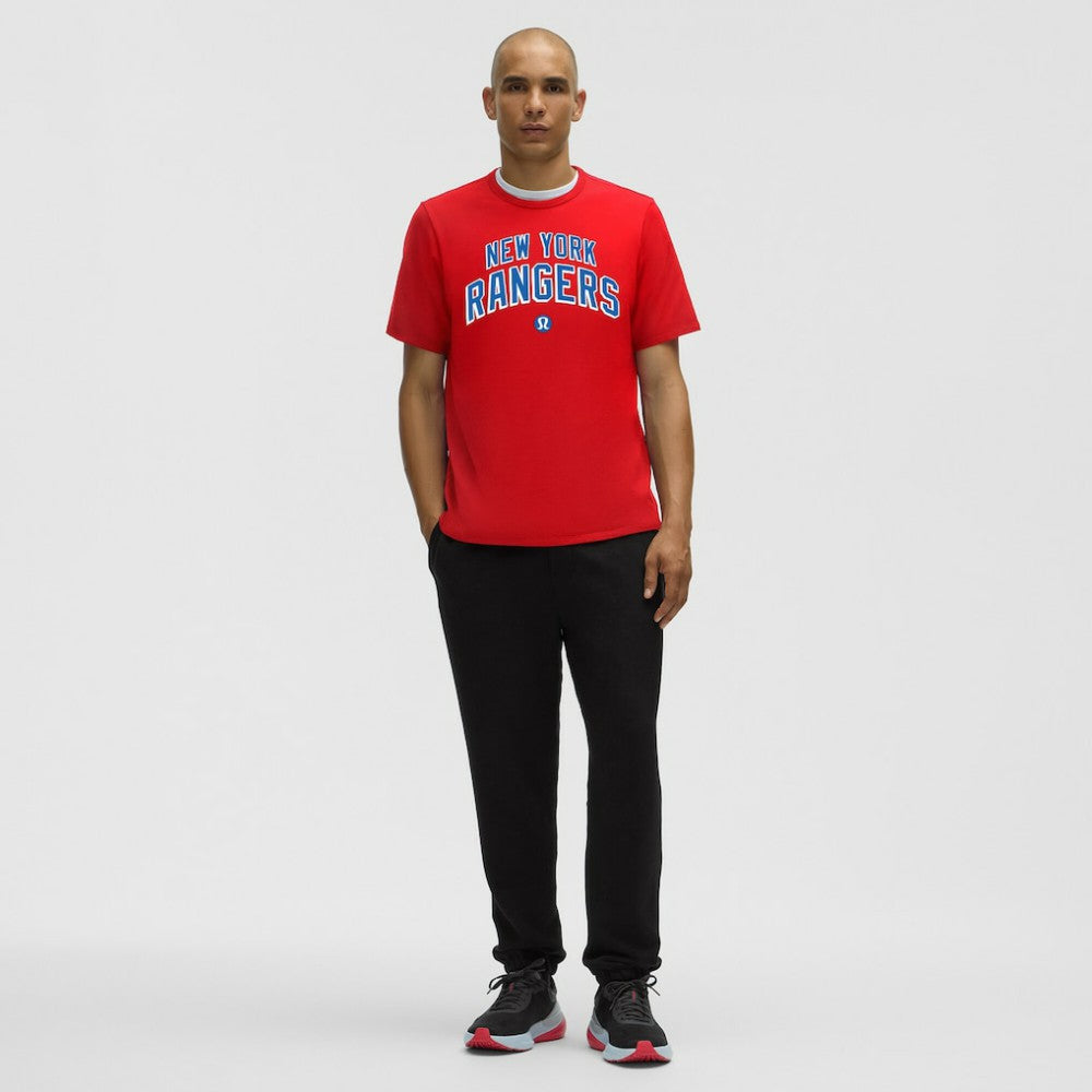 New York Rangers lululemon Organic Cotton Classic-Fit T-Shirt - True Red - NHL