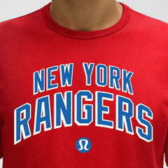 New York Rangers lululemon Organic Cotton Classic-Fit T-Shirt - True Red - NHL
