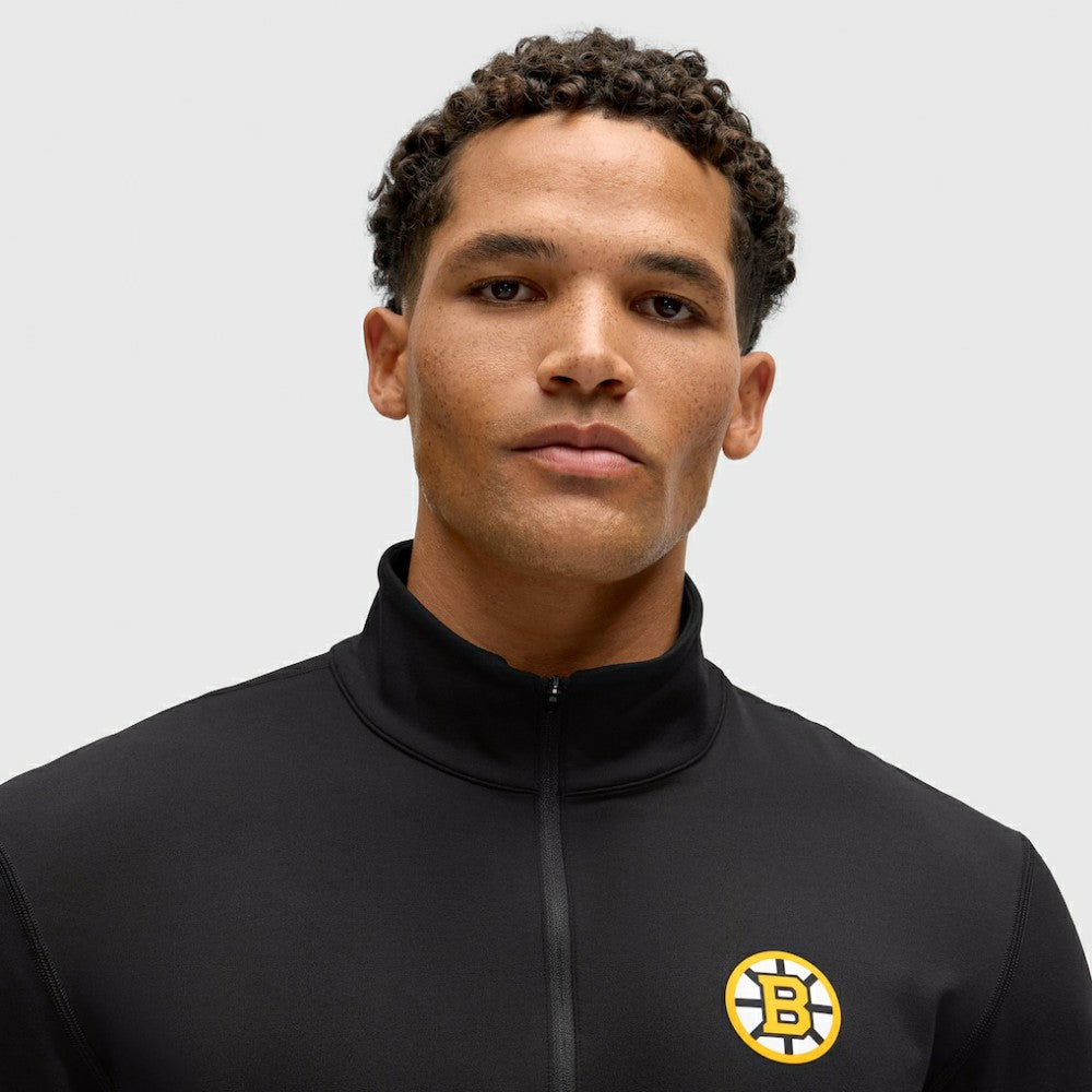 Boston Bruins lululemon Soft Jersey Half-Zip Pullover - Black - NHL