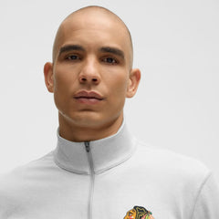 Chicago Blackhawks lululemon Soft Jersey Half-Zip Pullover - Heather Gray - NHL