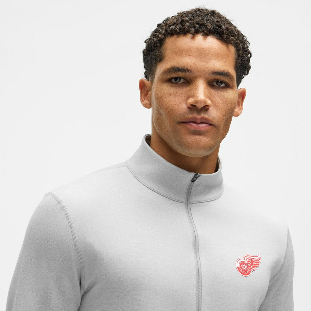 Detroit Red Wings lululemon Soft Jersey Half-Zip Pullover - Heather Gray - NHL