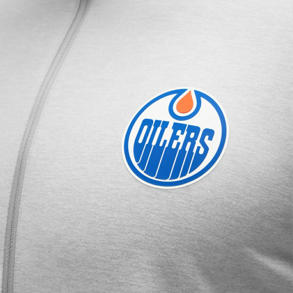 Edmonton Oilers lululemon Soft Jersey Half-Zip Pullover - Heather Gray - NHL