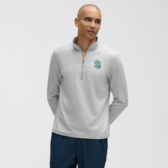 Seattle Kraken lululemon Soft Jersey Half-Zip Pullover - Heather Gray - NHL
