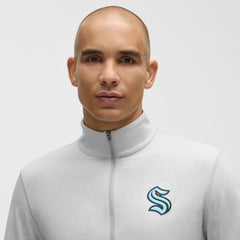 Seattle Kraken lululemon Soft Jersey Half-Zip Pullover - Heather Gray - NHL