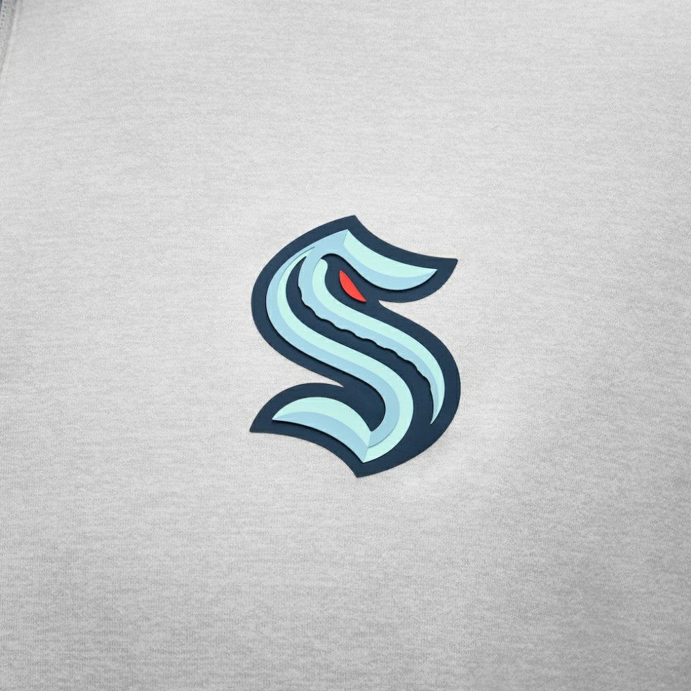 Seattle Kraken lululemon Soft Jersey Half-Zip Pullover - Heather Gray - NHL