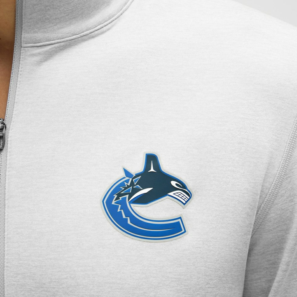 Vancouver Canucks lululemon Soft Jersey Half-Zip Pullover - Heather Gray - NHL