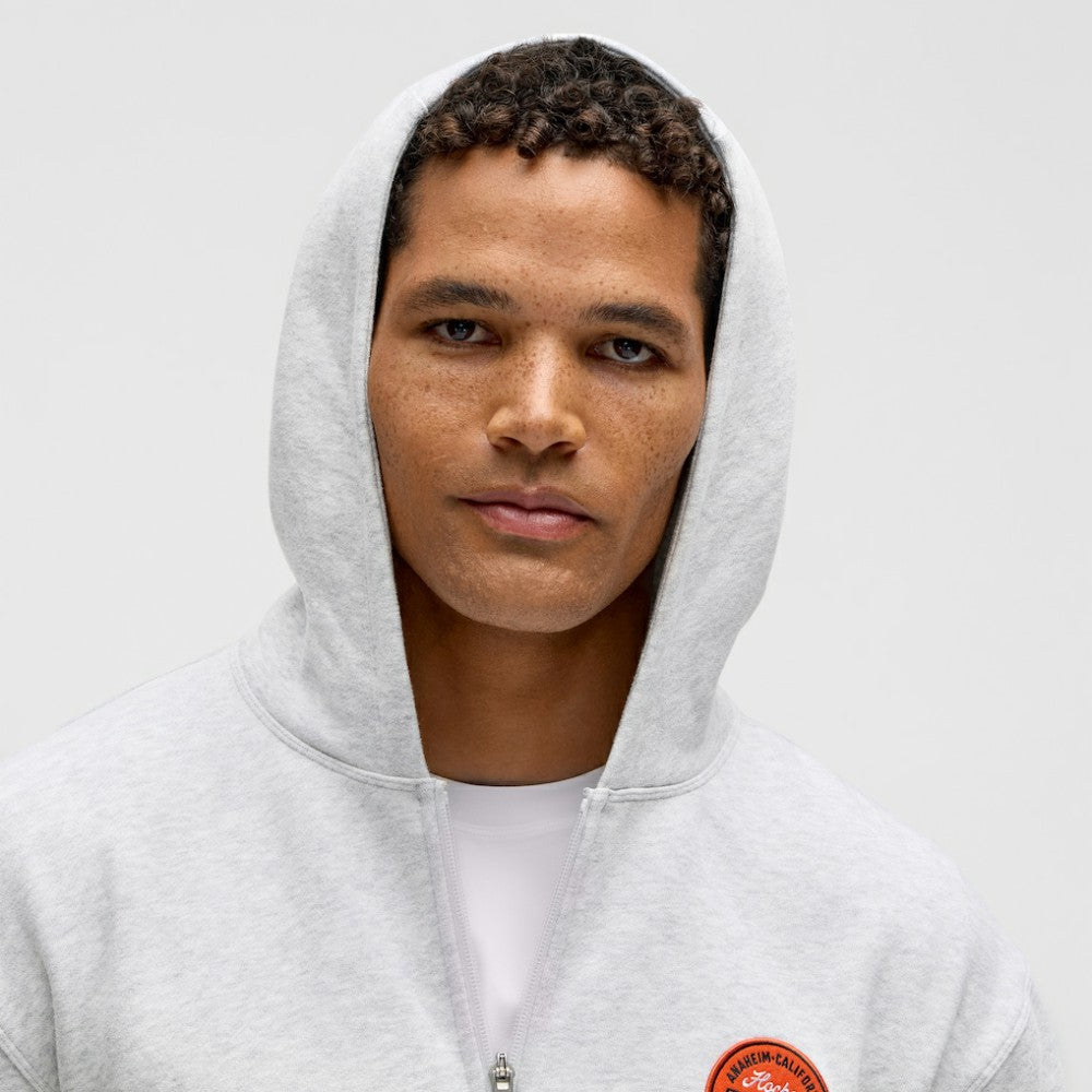Anaheim Ducks lululemon Steady State Full-Zip Hoodie - Heathered Core Ultra Light Grey - NHL