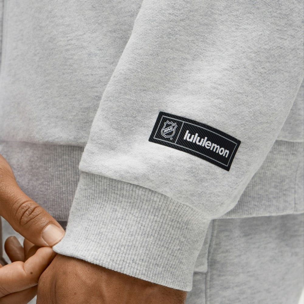 Anaheim Ducks lululemon Steady State Full-Zip Hoodie - Heathered Core Ultra Light Grey - NHL