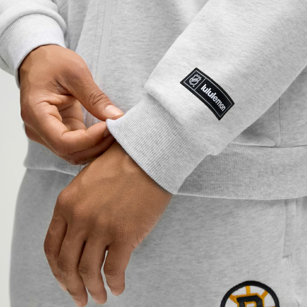 Boston Bruins lululemon Steady State Full-Zip Hoodie - Heathered Core Ultra Light Grey - NHL