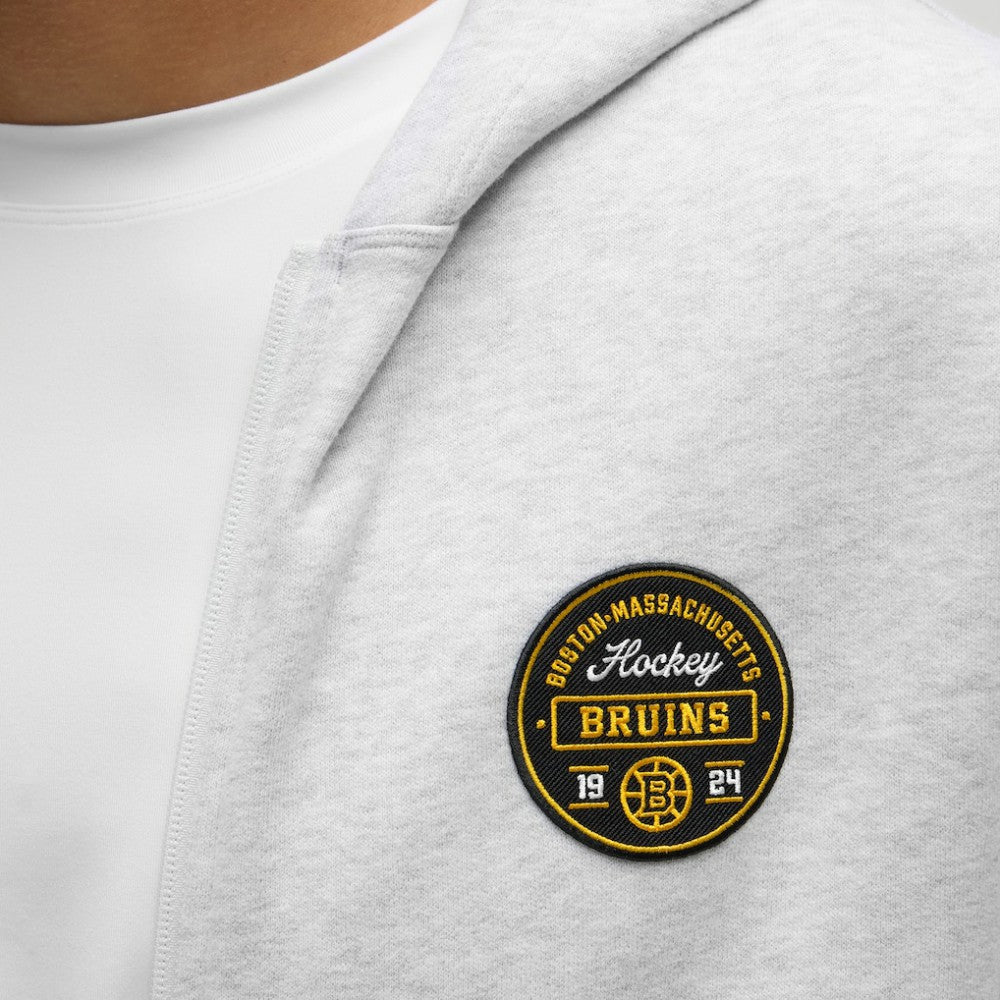 Boston Bruins lululemon Steady State Full-Zip Hoodie - Heathered Core Ultra Light Grey - NHL